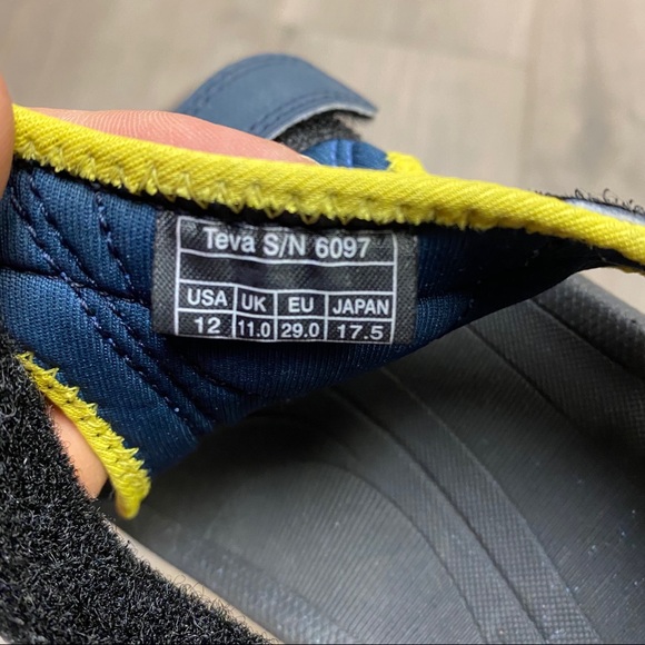 Teva | Psyclone 2 Toddler Sandals Navy Yellow 12 - Picture 8 of 8